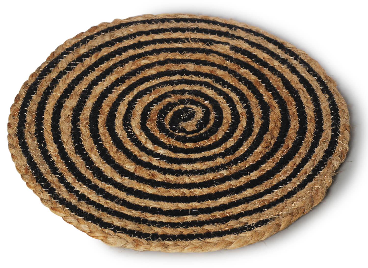 ArtistryBazaar Jute Hand Braided Placemats  round Tablemats for Kitchen Dining Table Top Rug Mats & Dinner Table Plate Pads Rustic Natural Fiber